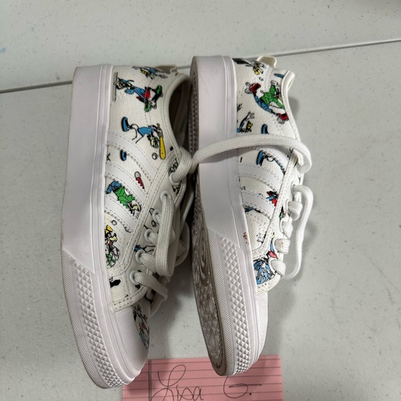 2 pair of Adidas size 4 Disney Goofy shoes - Picture 7 of 10